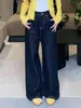 Jeans de Pierna Recta para Mujer 2025 Verano Tendencia Versátil Nuevos de Cintura Alta Sueltos Casuales Pantalones de Pierna Ancha