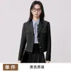 Estilo Novo de Primavera e Outono Terno Formal de Alta Qualidade para Mulheres Baixas Roupa para Ir ao Trabalho e Entrevista de Professor Terno Feminino Estilo College