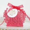 Caja de dulces con etiqueta negra y diseño de mariposa hueca para fiesta de San Valentín de Amazon, caja de dulces para bodas, disponible en fábrica.