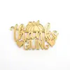 Adorno para pastel de Acción de Gracias estilo ins transfronterizo con letras de espejo dorado, decoración acrílica para cupcakes