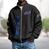 Sudadera Deportiva con Capucha y Cremallera de Talla Grande, Estilo Holgado, Estampado Digital 3D, Camisetas de Equipo de la NBA Transfronterizas Europeas y Americanas