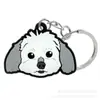 Animal Perro Gato Llavero de PVC Anillo de Llavero Cadena de Llaves Colgante Anillo de Llavero Llave de Coche