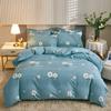 Juego de cuatro piezas de lijado acolchado de algodón, sábana para cama individual, doble, para dormitorio de estudiantes, funda de edredón, juego de tres piezas de cuatro piezas, una generación de cabello