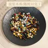 Kit de Materiais para Pulseira Artesanal de Ervas Medicinais Naturais com Pregos de Chifre, Bolotas, Kit DIY para Colar Artesanal, Brincos de Flores Secas, Frutas