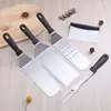 Espátula para utensilios de cocina al por mayor espátula de acero inoxidable espátula para teppanyaki espátula de cocina herramienta para bistec y barbacoa fábrica en stock