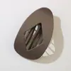 Grampo de Cabelo Oval Fosco em Forma de Diamante para Meio Preso, Prendedor Bico de Pato, Acessório de Cabelo