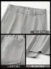 Pantalones Casuales Rectos de Pierna Recta con Caída Estilo "Old Money" de Mezcla de Lyocell para Hombre Otoño Simples para Viajar Largos Sueltos