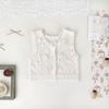 Cutemily Roupas Infantis Femininas Cardigã Jacquard Transfronteiriço de Primavera e Verão Colete Tesouro Feminino Crochê Retrô Algodão Colete Curto