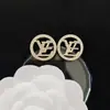 Pendientes de alta calidad para todo tipo de atuendos, pendientes de moda para hombres y mujeres, letras de pedrería, todo a juego, pasador de plata s925, accesorios de aleación