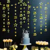 Decoración de fondo para fiesta de cumpleaños de producto nuevo transfronteriza para 16, 18, 30 años, números de estrella coloridos, suministros de pancarta de cumpleaños