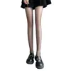 0d Negro Mujer Ultra-delgado Anti-gancho Mercerizado Pierna Artefacto Alta Transparencia Pura Deseo Negro Sexy No Te Caigas Pantalones y Calcetines