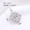 Accesorios de Perlas DIY Soporte Vacío Palacio Corte Retro Pendiente Anillo Aguja S925 Set Accesorios Soporte Vacío Jade