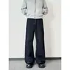 Jeans de mezclilla estilo retro americano, color original, para hombre, nueva colección 2026, moda de alta calle, corte holgado, pierna recta, pantalones largos versátiles