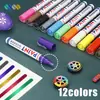 Set de Plumas de Pintura Transfronterizas Impermeables que No se Desvanecen Marcador de Secado Rápido Pluma de Retoque y Reparación para Neumáticos de Coche Muebles Piedra Monumentos