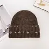 Gorro de Punto Retro Simple con Ala Otoño Invierno Caliente para Exteriores Espesado Cubre Orejas Envoltura para la Cabeza Gorro de Lana Hace que la Cara se Vea Más Pequeña Sombrero para Mujer
