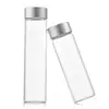 Tapa de Óxido de Aluminio Plateada de 30 mm Tubo de Vidrio Botella Botella de Dulces Hecha a Mano Botella de los Deseos Botella de Cordyceps Desmenuzado para Tabaco Botella tipo Cápsula