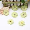 Flor estrela de 4,5 cm DIY flor de seda de simulação cabeça decoração de casa flor de casamento parede decoração corsage acessórios de enfeite de cabeça