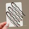 Herramienta para fijar moños, rizador de pelo para la nuca, pinza para el pelo en forma de U, pasador de pelo invisible, pasador de pelo con peine de cuatro puntas