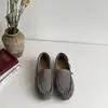 2026 Nuevos Mocasines Slip-On de Estilo Coreano para Mujer, Zapatos Casuales Versátiles y Relajados Hechos de Piel de Vaca de Primera Capa
