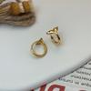 Pendientes de sirena con borde cruzado de plata s925, diseño de nicho de lujo ligero, pendientes de plata, pendientes sencillos para mujer