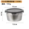 Caja para Verduras Personalizada por el Fabricante Caja de Almacenamiento de Acero Inoxidable 304 Caja Redonda de Gran Capacidad para Refrigerador Caja Sellada Almacenamiento Caja para Almuerzo