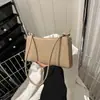 Bolso de Hombro Color Caramelo Estilo Francés Distintivo para Mujer Nuevo 2024 Bolso de Hombro Sencillo de Moda Bolso Baguette Portátil Elegante