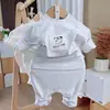 Conjunto de ropa interior térmica sin costuras de dos piezas para bebé, de manga larga, cintura alta, protector de abdomen, otoño e invierno 26002