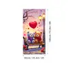 Cubierta de Puerta para el Día de San Valentín 2026 Transfronteriza Personalización Fondo de Tela para Decoración de Ambiente de Amazon Cortina de Puerta
