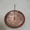Placa Aromática Retro de Dragón y Fénix de Gran Tamaño Diámetro 15 cm Soporte de Aroma para Uso Doméstico Interior Varilla de Aroma Estufa de Sándalo