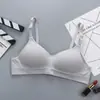 Nuevo Sujetador para Niñas Delgado Sin Aros Reúne Pecho Pequeño Estudiantes de Secundaria Ropa Interior Sin Costuras para Mujeres
