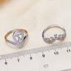 Combinación de accesorios DIY anillo multiuso plata de ley S925 anillo de perlas soporte vacío exquisito soporte para anillo de corona