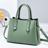 [Bolsa Feminina Shichen] 2025 Nova Bolsa de Mão Cor Sólida Grande Capacidade Couro Macio Casual e Atraente Bolsa Feminina Bolsa de Ombro
