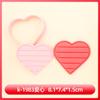 Forma de Biscoito Série Inclusiva Coração 3D Desenho Animado Forma de Biscoito Argila de Simulação DIY Biscoitos Impressos de Anime