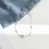 Collar con colgante de nariz de cerdo de acero de titanio, estilo minimalista de nicho transfronterizo, accesorios europeos y americanos para mujer, cadena para la clavícula de moda versátil, lujo ligero