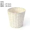 Estilo Pastoral Cesta de Flores de Ratán de Mano Cesta de Flores Francesa Cesta Tejida a Mano Cesta de Plástico Ratán Flor Arte Salón Arreglo Floral Cesta de Cortesía