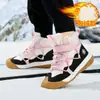 Botas de nieve para niños Gioop, engrosadas y acolchadas para abrigar en el invierno del noreste, zapatos de algodón para exteriores para niños, resistentes a la nieve, al desgaste y antideslizantes