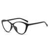 Montura de Gafas Retro Ojo de Gato para Mujer, Moda Popular en Línea, Gafas para Adelgazar el Rostro Plano para Teléfono Móvil, Computadora, Protección Ocular, Gafas Planas