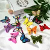 Tecido Bordado Colorido Borboleta Aplique para Colar Jaqueta Jeans Reparo de Buraco Aplique Artesanal DIY Acessórios de Vestuário Aplique Decorativo