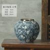Jingdezhen adesivos feitos à mão vaso de mesa de cerâmica hotel famoso decoração de sala de estar decoração novo pote de cerâmica retrô chinês