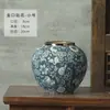 Decorações de Mesa Cerâmicas Azul e Branco de Jingdezhen, Vasos de Flores Feitos à Mão, Vasos de Flores Pintados à Mão Estilo Chinês, Arranjos de Flores Vintage, Frete Grátis