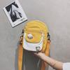 Bolsa de Tela Linda de Macarrón 2022 Moderna Estilo Japonés Chica Estilo Harajuku Hombro Cruzado Bebé Saliente Bolso