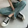 Zapatos de Lona Casuales para Mujer de Verano 2026, Nuevos, Suela Gruesa, Retro, Estudiante, Cordones al Frente, Correa Cruzada, Aumentadores de Altura, Adelgazantes