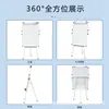 Suporte de Papel para Quadro Branco Tipo Stand Quadro de Escrita Vertical Móvel Reunião de Escritório Treinamento Quadro Magnético Quadro de Desenho Três Pernas Dupla Face