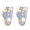 Kaiwei deseo comercio exterior más vendido moda amor hebilla de oreja diamante geométrico hueco forma de corazón pendientes pendientes pendientes