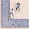 Serie Dental Transfronteriza de Aleación de Plata Antigua Colgantes Retro Hechos a Mano Accesorios de Joyería DIY Pulsera Creativa Collar