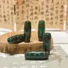 Ágata verde contas de três olhos contas barril contas soltas com acessórios de contas texto brincar DIY