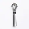 Directo del fabricante: Cuchara para helado de acero inoxidable 430, cuchara multifuncional para hacer bolas de helado, de grado comercial, cuchara para helado con resorte