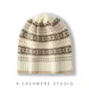 Nuevo Gorro de Cachemir Tejido para Mujer Otoño/Invierno 2024, Gorro de Moda Grueso Cálido Jacquard, Gorro de Cachemir de Bloques de Color, Versátil