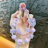 Galletas Cremosas Creativas Cadena Doble con Cuentas Cadena para Teléfono Móvil Llavero Colgante Lindo para Bolso Accesorios para Funda de Teléfono Móvil Pequeño Regalo