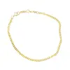 Plata de Ley S925 Chapada en Oro de 18K, Pulsera Sencilla Estilo Vaquero, Modelo Básico Minimalista Estilo Ins, Versátil para Apilar, Joyería de Mano Europea y Americana